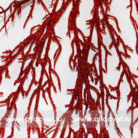 искусственные цветы аспарагус цвета красный 4