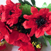 искусственные цветы мак с добавкой травка цвета красный 4